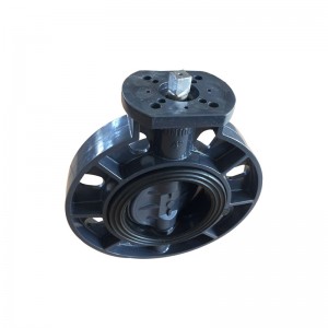 OEM Supply Foot Brake Valve -<br />
 UPVC butterfly valve Square head stem - DA YU PLASTIC