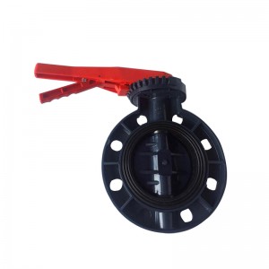 Bottom price Sanitary Pneumatic Diaphragm Valve -<br />
 UPVC butterfly valve Handle Lever type - DA YU PLASTIC
