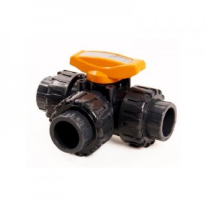 China OEM Thread Pipe Fitting -<br />
 3-way pvc ball valve - DA YU PLASTIC