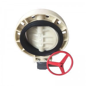 Wholesale Discount Pilot Operated Diaphragm Solenoid Valve -<br />
 FRPP butterfly valve gearbox type  - DA YU PLASTIC